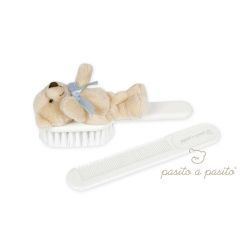 Pasito tunisie materna.tn Set Brosse + Peigne ours bleu