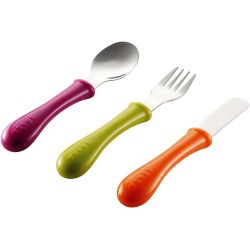 Beaba tunisie materna.tn Lot de 3 couverts en inox