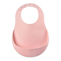 Beaba tunisie materna.tn Bavoir silicone Old Pink