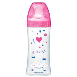 Dodie tunisie materna.tn Biberon Sensation+ 330ml FUSHIA CYGNES