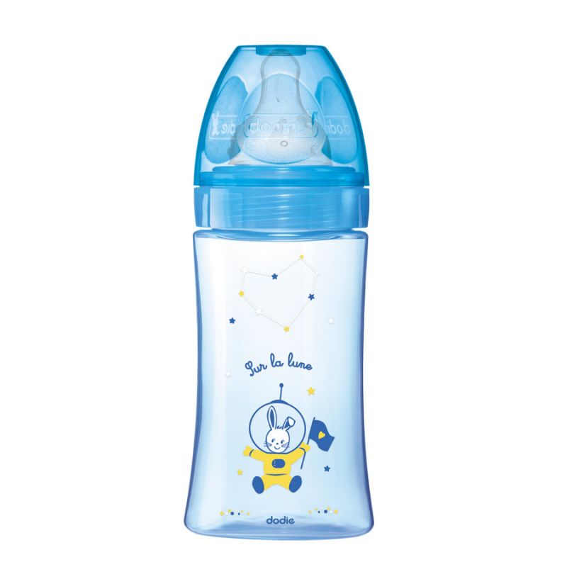 Dodie tunisie materna.tn Biberon Initiation+ 270ml Bleu