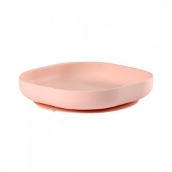 Beaba tunisie materna.tn ASSIETTE SILICONE VENTOUSE PINK