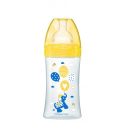 Dodie tunisie materna.tn Biberon Sensation+ 270ml JAUNE ELEPHANT