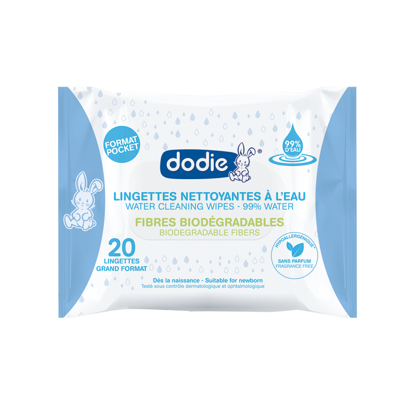 Dodie tunisie materna.tn Lingettes nettoyantes à l'eau