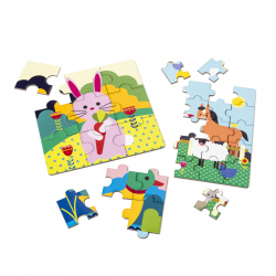 vente en ligne jouet  bébé Tunisie Oxybul materna.tn 4 puzzles