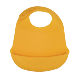 Bavoir silicone - Jaune