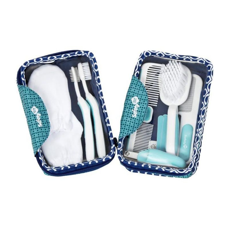 Trousse De Soin Bébé 8 Pièces MKNZOME - Kit Toilette Naissance Complet Garçon Fille