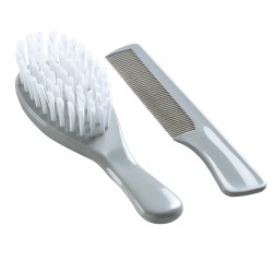 Brosse Et Peigne Gris