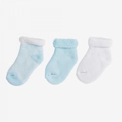 CHAUSSETTE LOT 3- BLEU - 0/3M