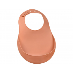 Bavoir silicone terracotta