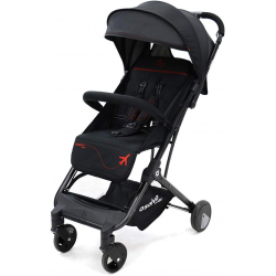 Poussette de voyage black red