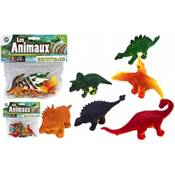 6 Dinosaures assortis