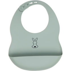 Bavoir silicone vert
