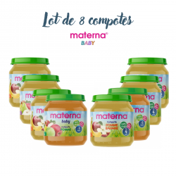 Lot de 8 compotes materna
