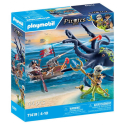 Pirate Avec Pieuvre Géante