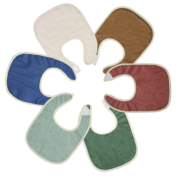 Lot de 6 bavoirs 1er âge -